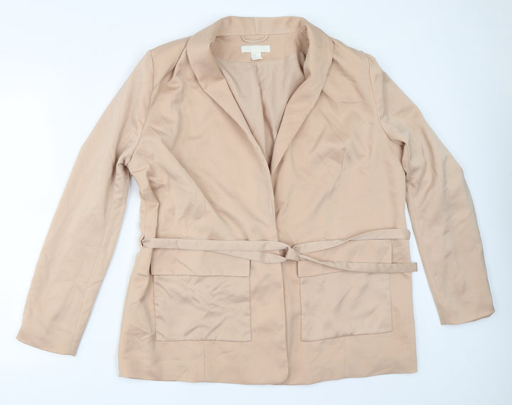 H&M Womens Beige Jacket Blazer Size 44