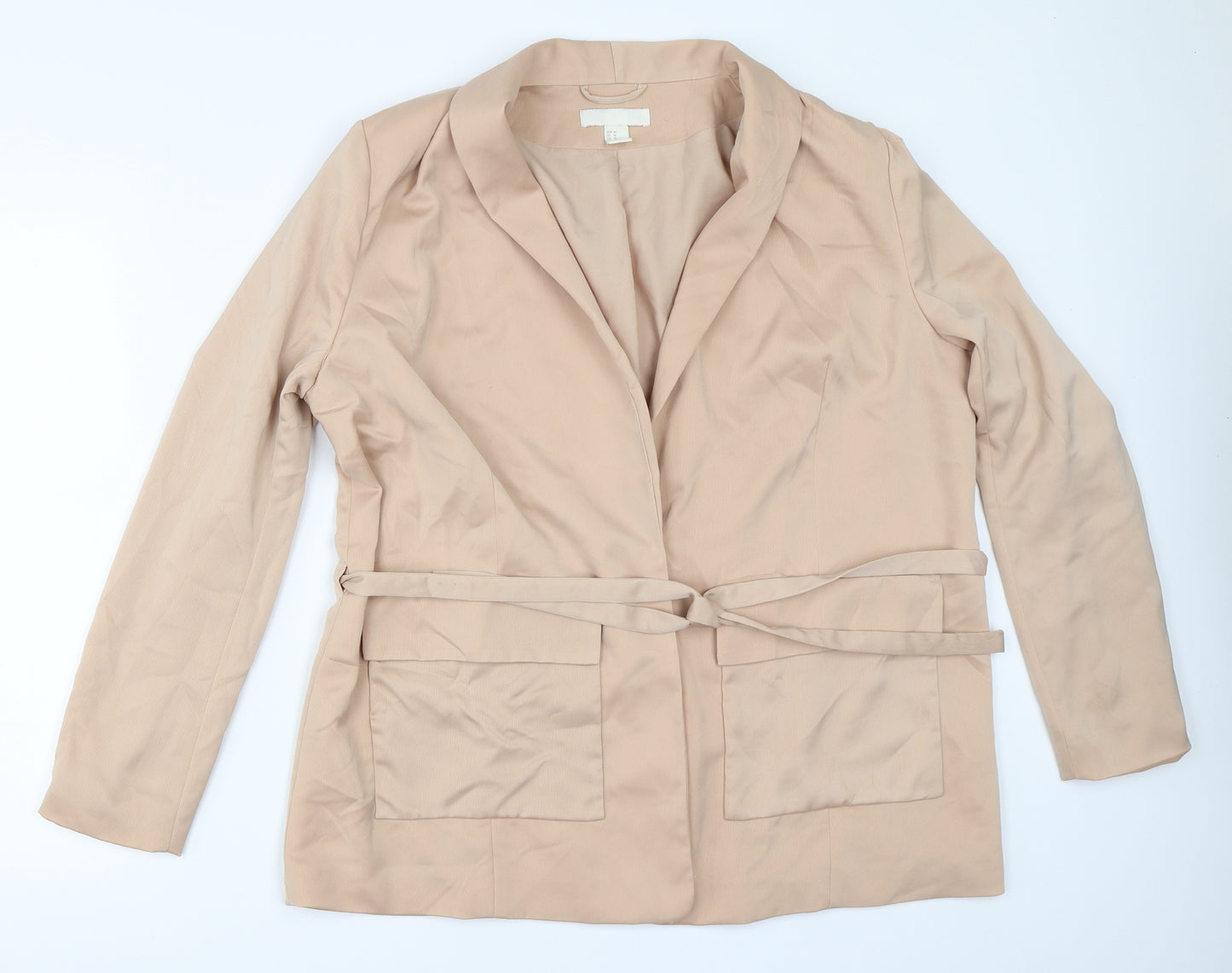 H&M Womens Beige   Jacket Blazer Size 44