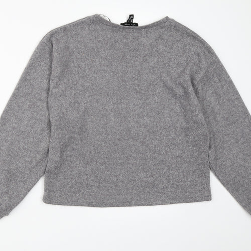 New Look Womens Grey   Pullover Jumper Size S