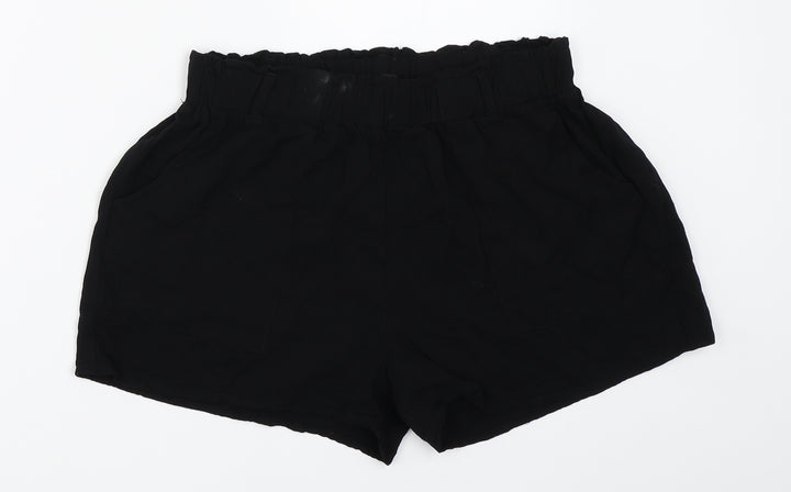 Shinestar Womens Black Hot Pants Shorts Size M