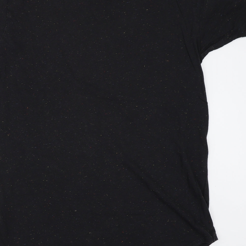 SikSilk Mens Black    T-Shirt Size L