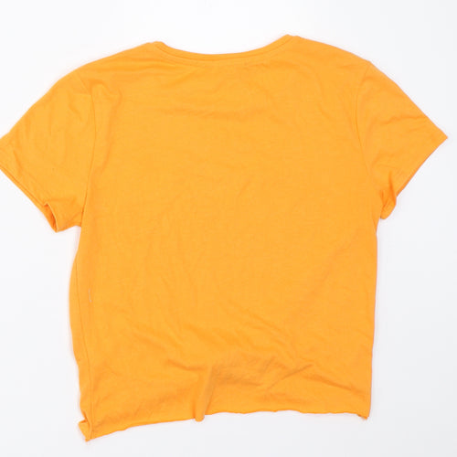 Primark Womens Orange   Basic T-Shirt Size XS