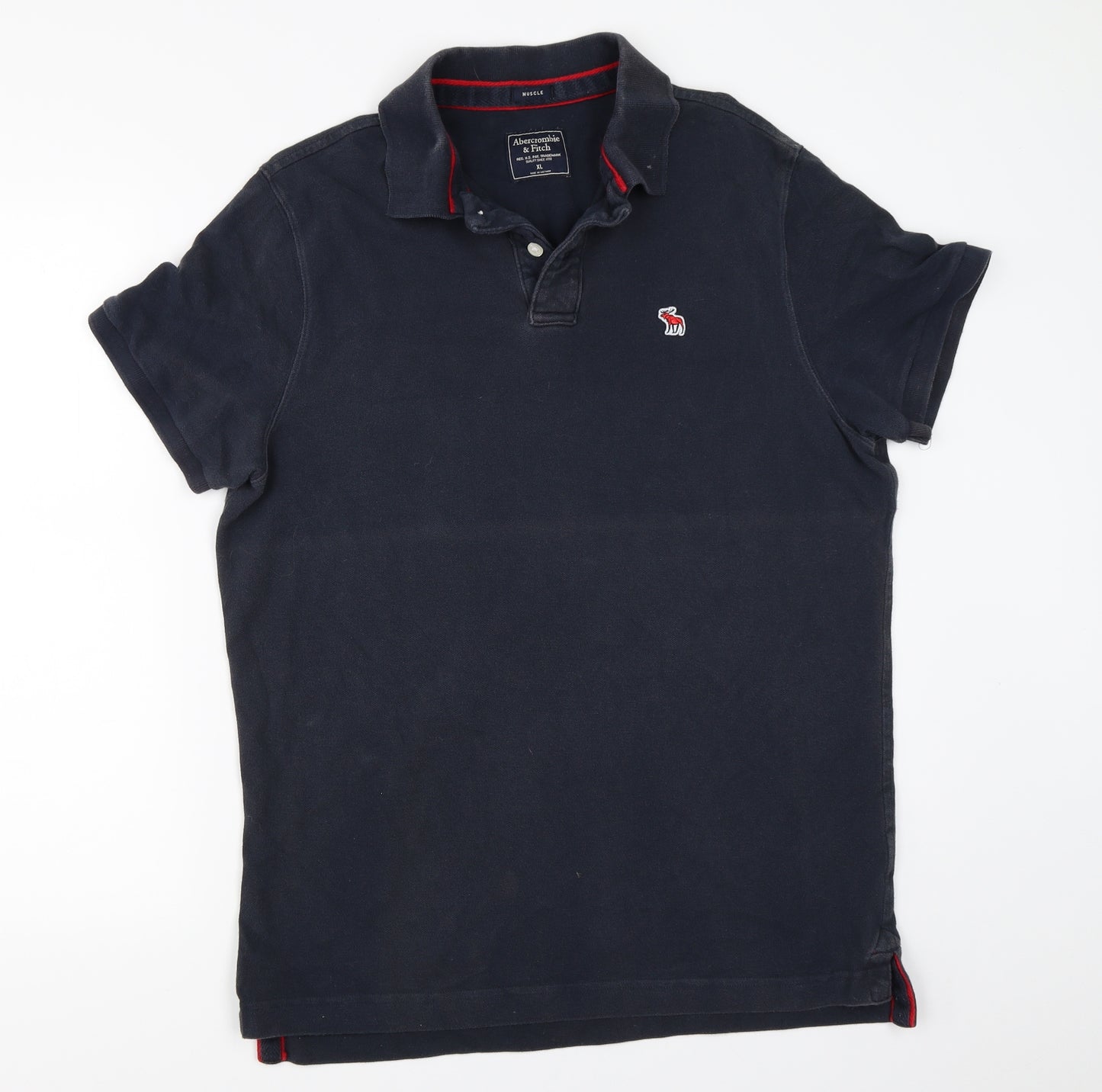 Abercrombie & Fitch Mens Blue    Polo Size XL