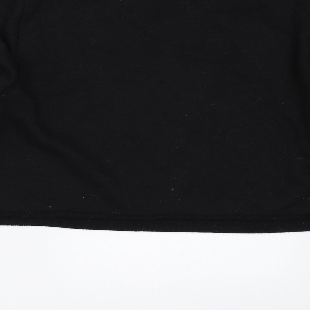 Daisy Street Womens Black   Pullover Sweatshirt Size 8