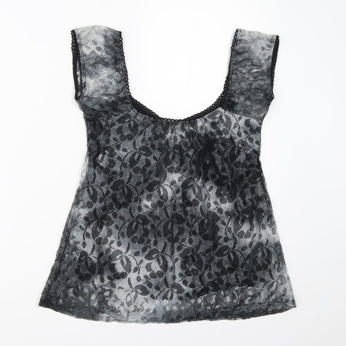Black & White Womens Black   Basic Blouse Size S