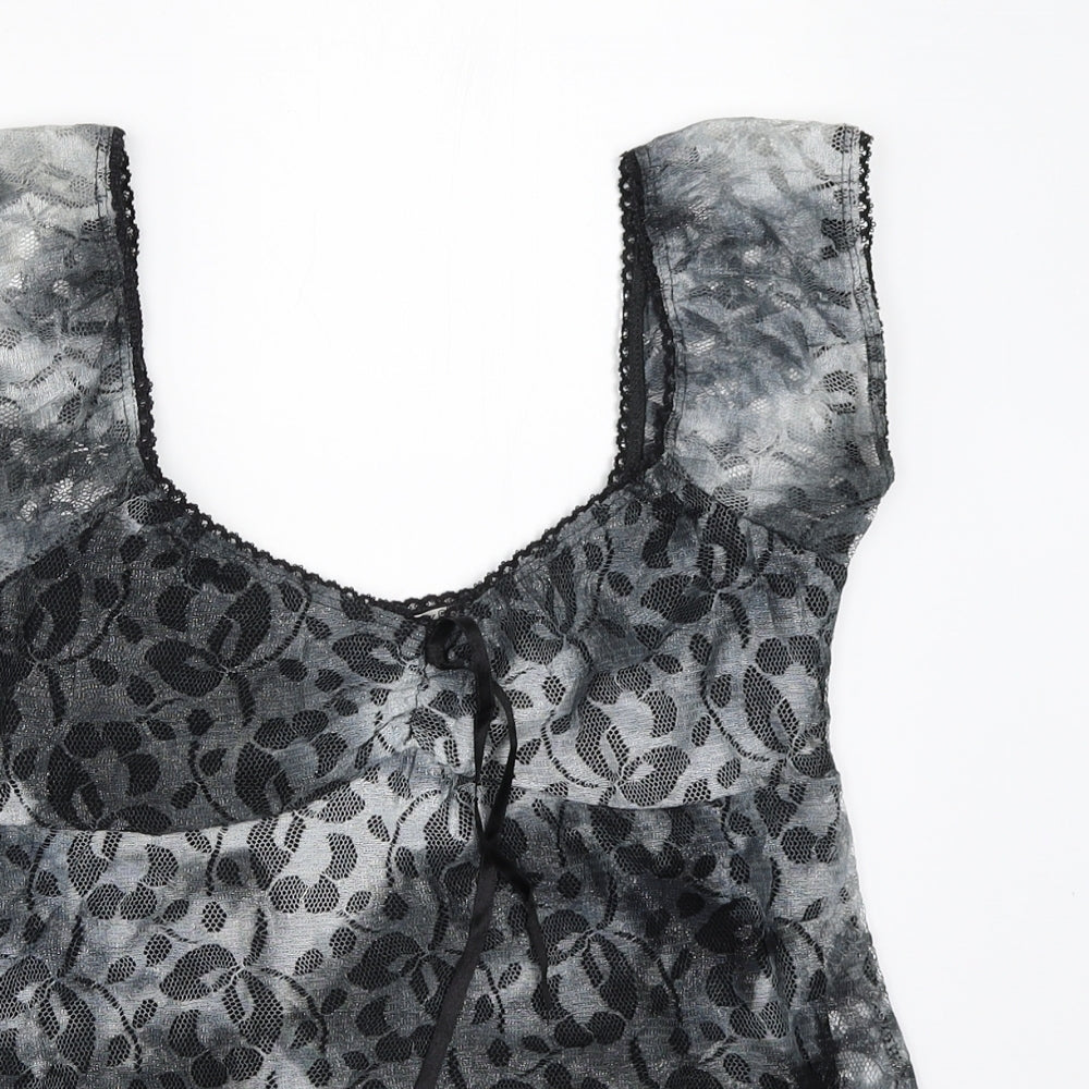 Black & White Womens Black   Basic Blouse Size S