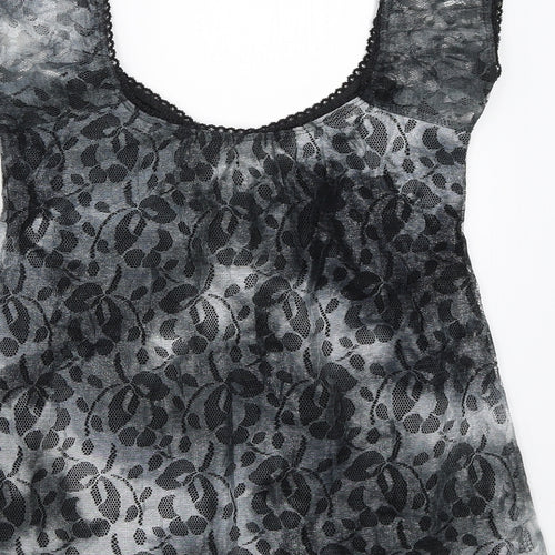 Black & White Womens Black   Basic Blouse Size S