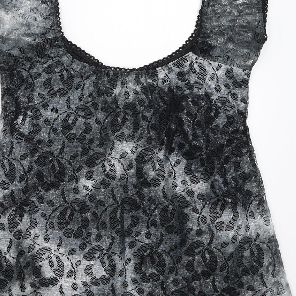 Black & White Womens Black   Basic Blouse Size S