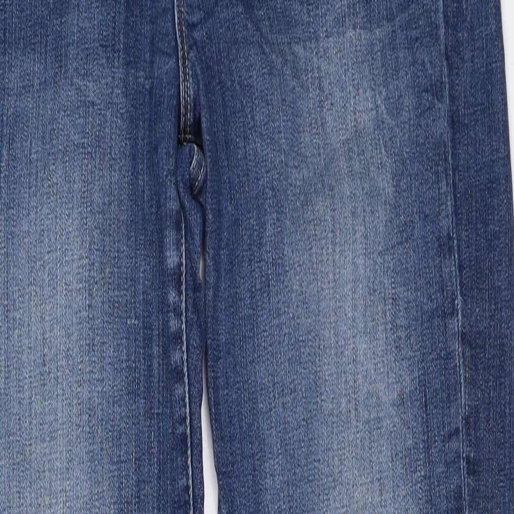 Marks and Spencer Womens Blue  Denim Straight Jeans Size 10 L29 in
