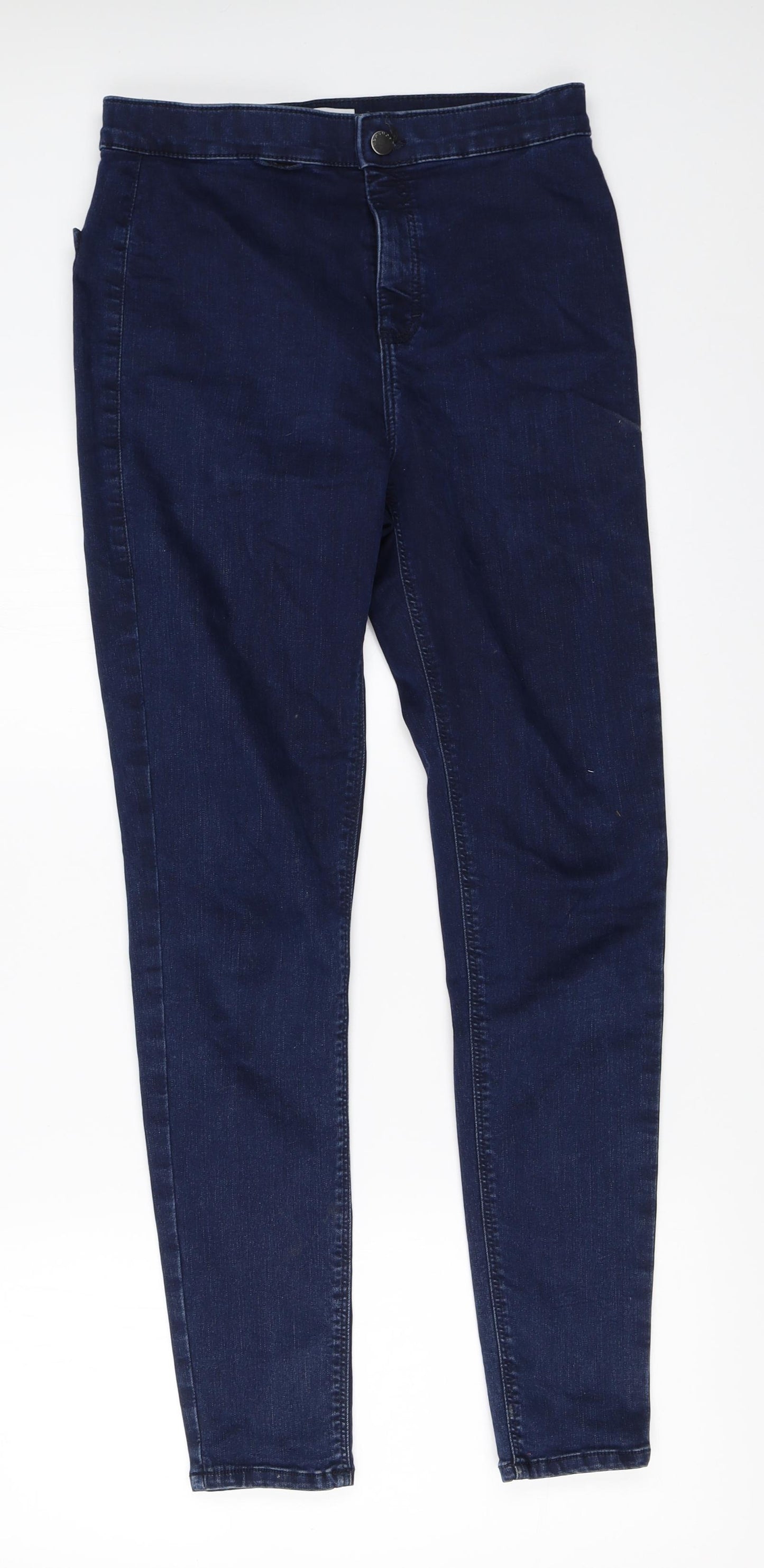 Topshop Womens Blue  Denim Skinny Jeans Size 30 in L32 in - joni jeans