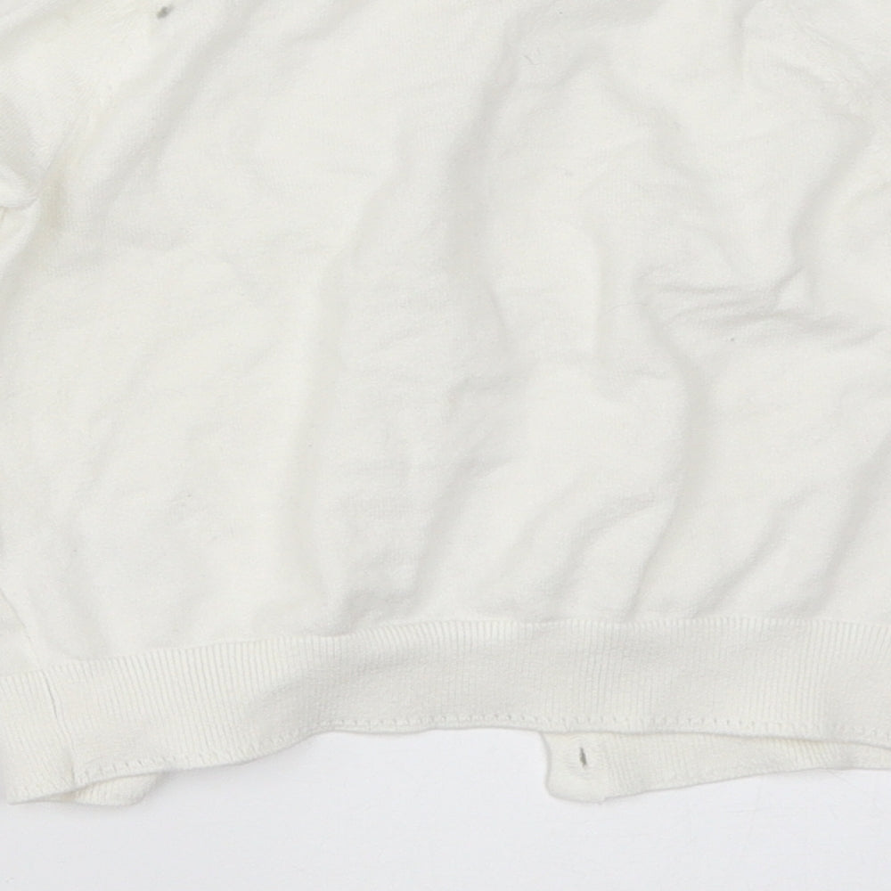 NEXT Girls White   Cardigan Jumper Size 6 Years