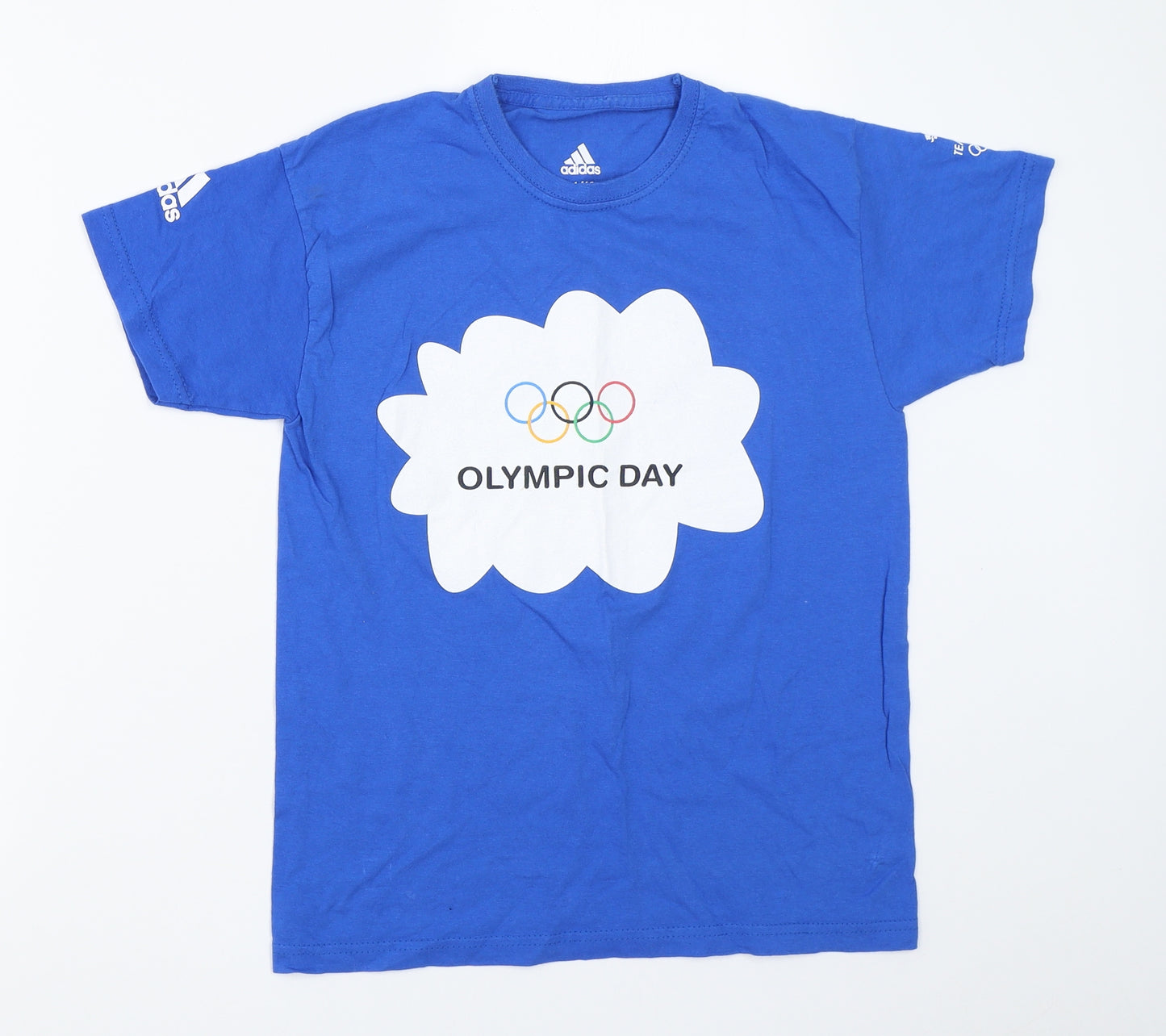 adidas Boys Blue   Basic T-Shirt Size 11-12 Years  - olympics team gb