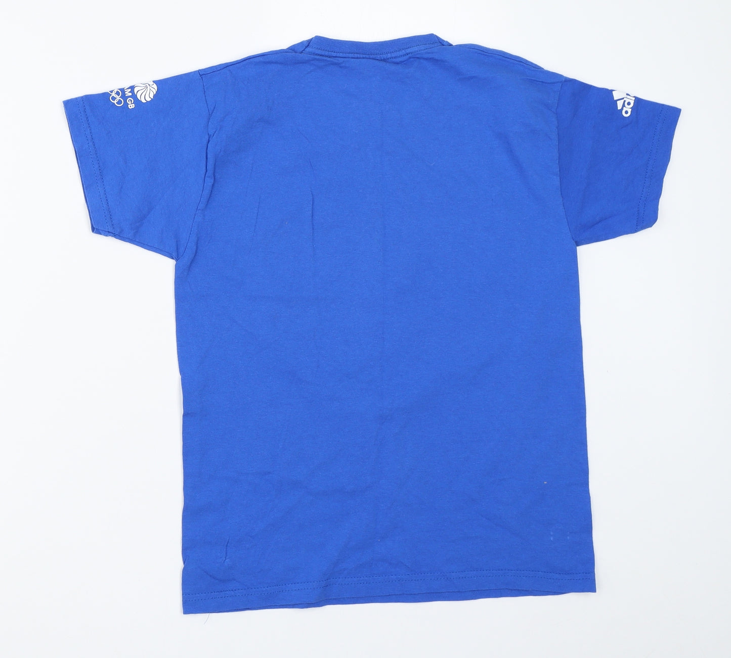 adidas Boys Blue   Basic T-Shirt Size 11-12 Years  - olympics team gb