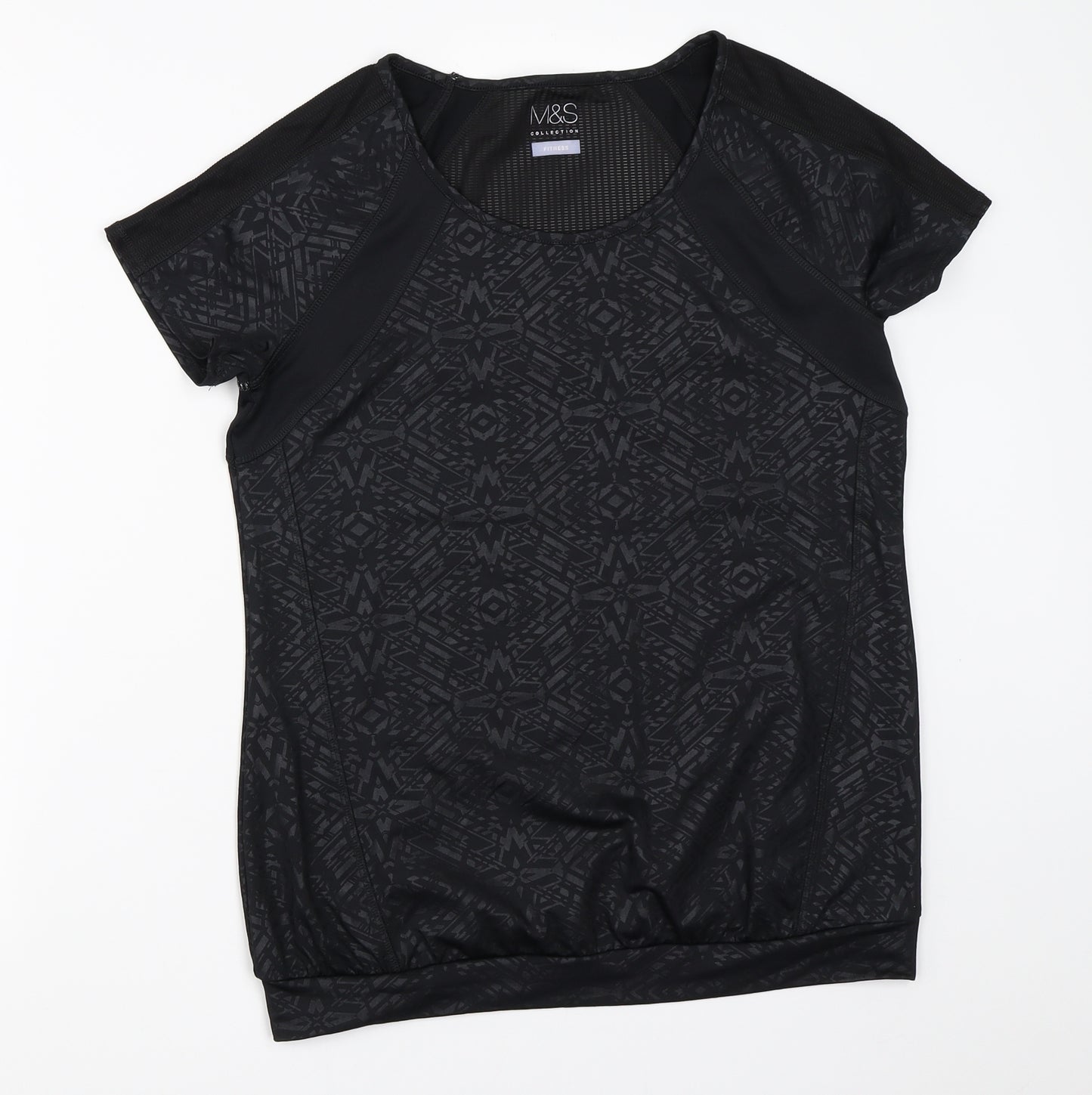 Marks and Spencer Womens Black   Basic T-Shirt Size 12