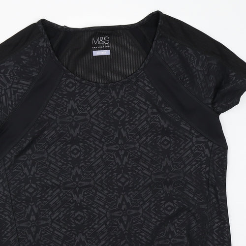 Marks and Spencer Womens Black   Basic T-Shirt Size 12
