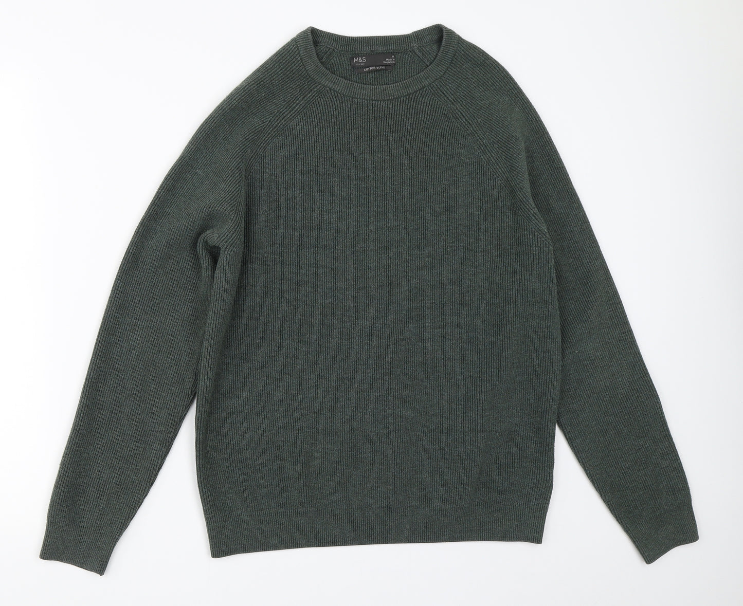 Marks and Spencer Mens Green   Pullover Jumper Size M