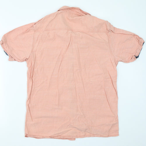 George Mens Pink    Button-Up Size M