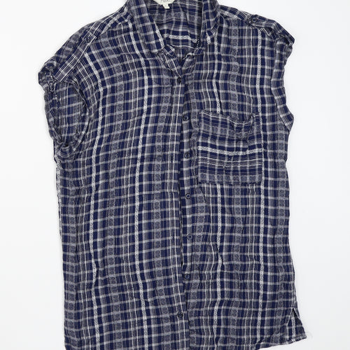 NEXT Womens Blue   Basic Button-Up Size 6