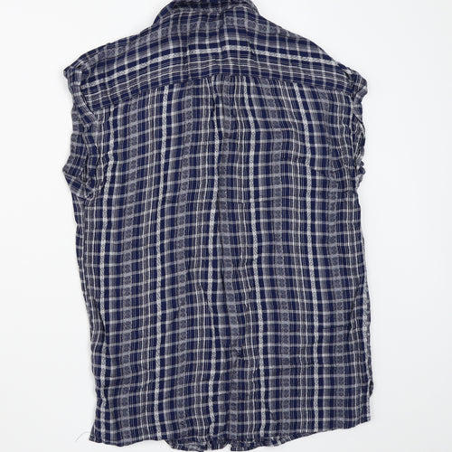 NEXT Womens Blue   Basic Button-Up Size 6