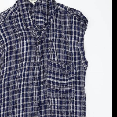 NEXT Womens Blue   Basic Button-Up Size 6