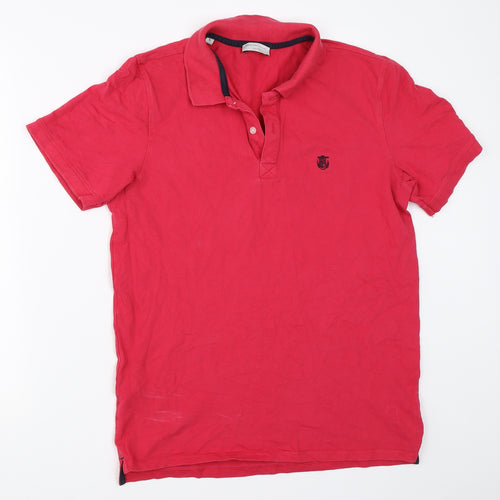 Selected Mens Pink    Polo Size L