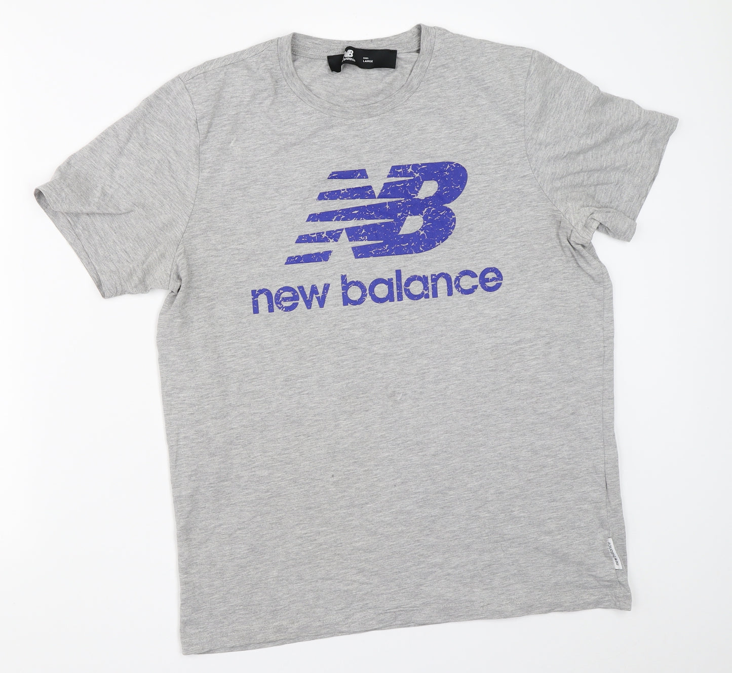 New Balance Mens Grey    T-Shirt Size L