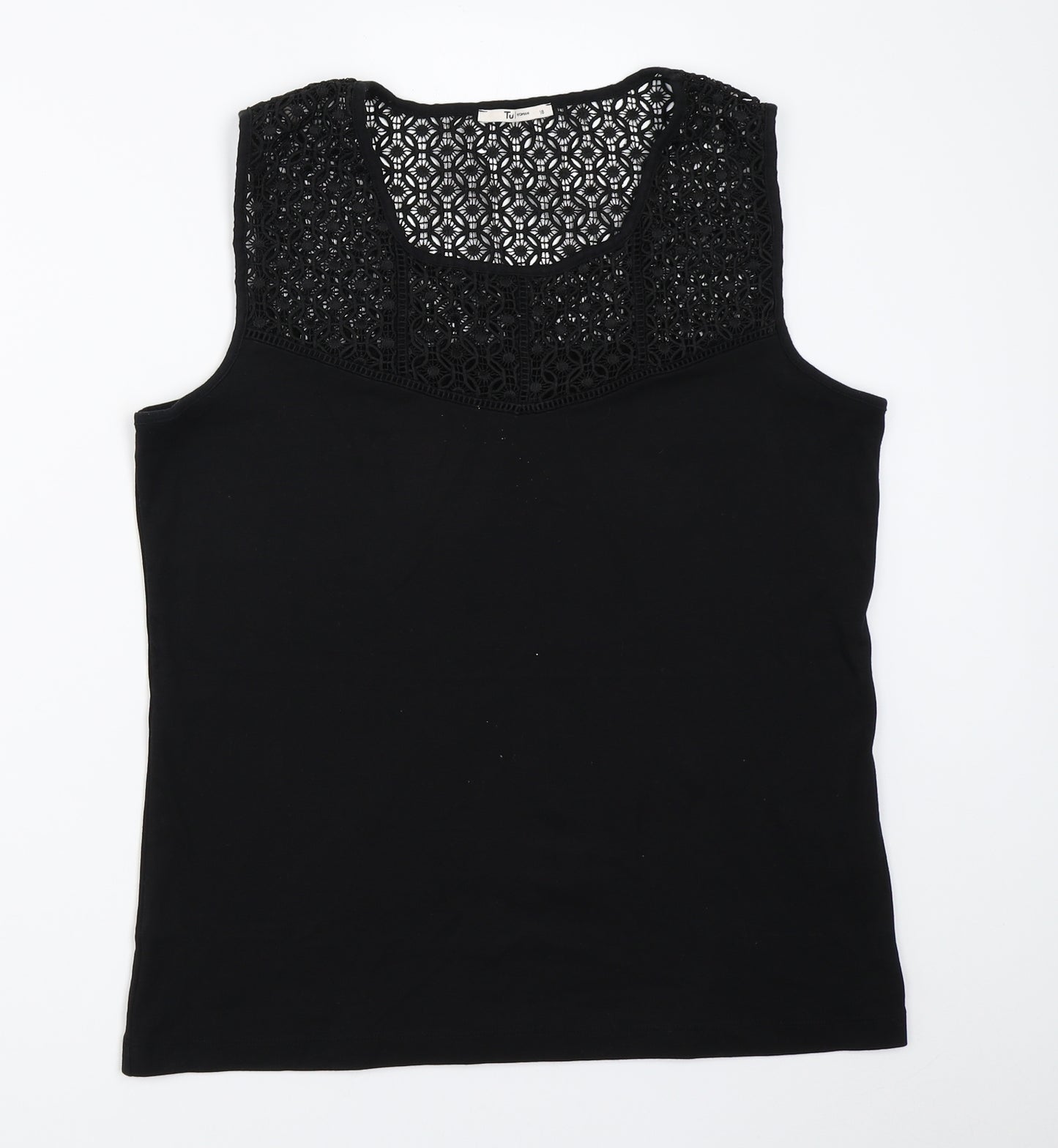 TU Womens Black   Basic Tank Size 18