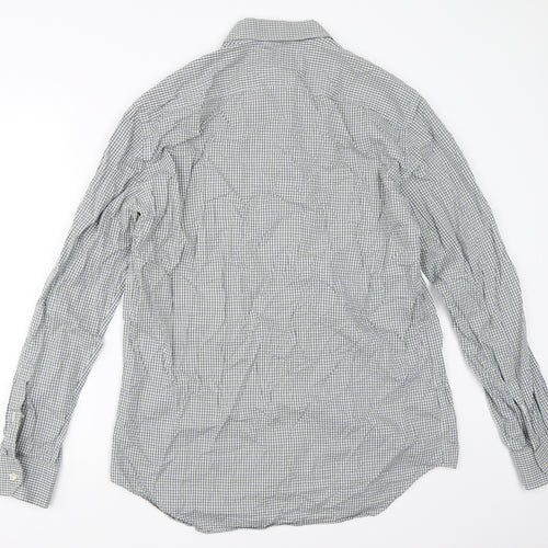 Marks and Spencer Mens Green Check   Button-Up Size 16