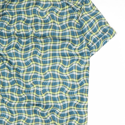 Diffusion Boys Green Geometric  Basic Button-Up Size L