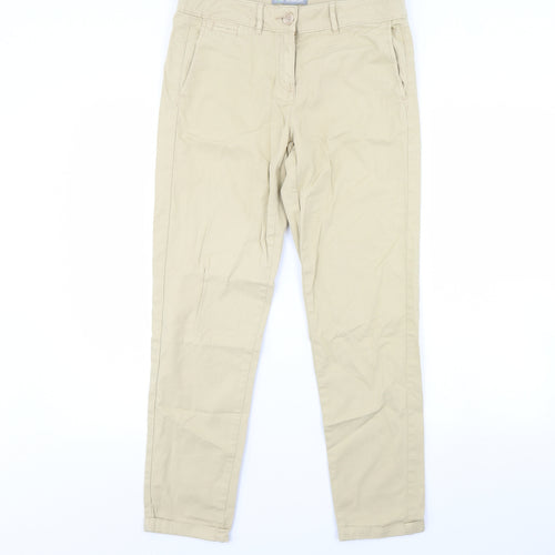 m&s Womens Beige   Trousers  Size 10 L30 in