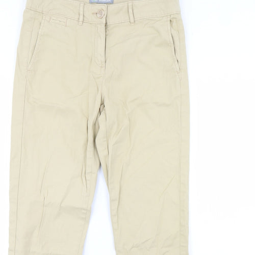m&s Womens Beige   Trousers  Size 10 L30 in