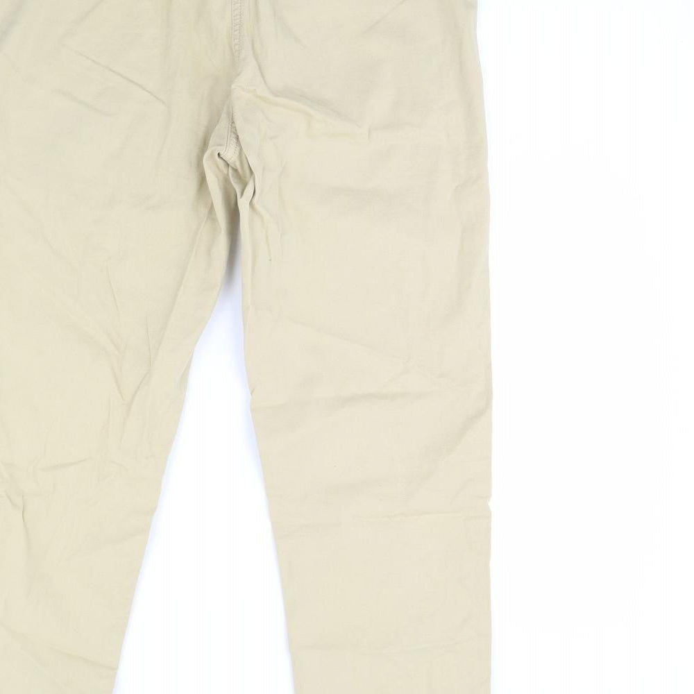 m&s Womens Beige   Trousers  Size 10 L30 in