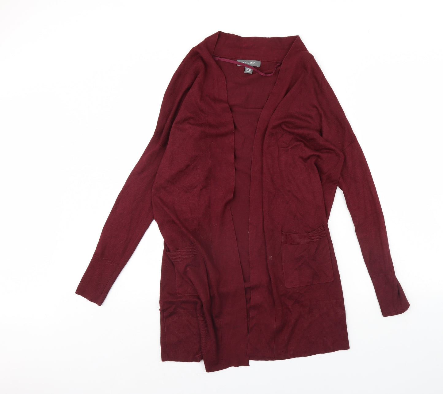 Primark Womens Red   Cardigan Jumper Size XS