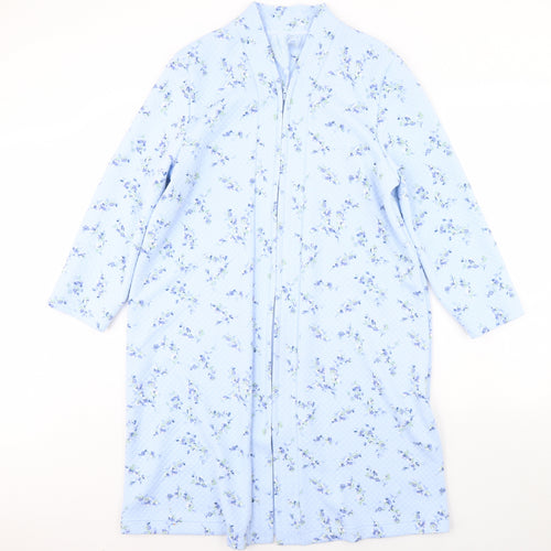 m&s Womens Blue Floral  Jacket  Size 12