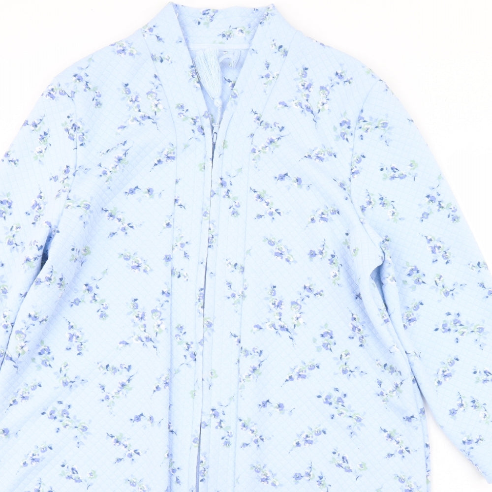 m&s Womens Blue Floral  Jacket  Size 12