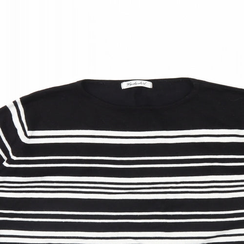 Berketex Womens Black Striped  Pullover Jumper Size 18