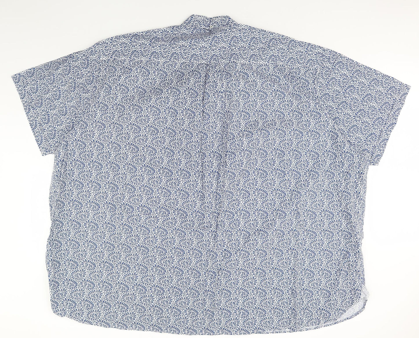 Subterfudge Mens Blue Fair Isle   Dress Shirt Size XL  - Size 8XL