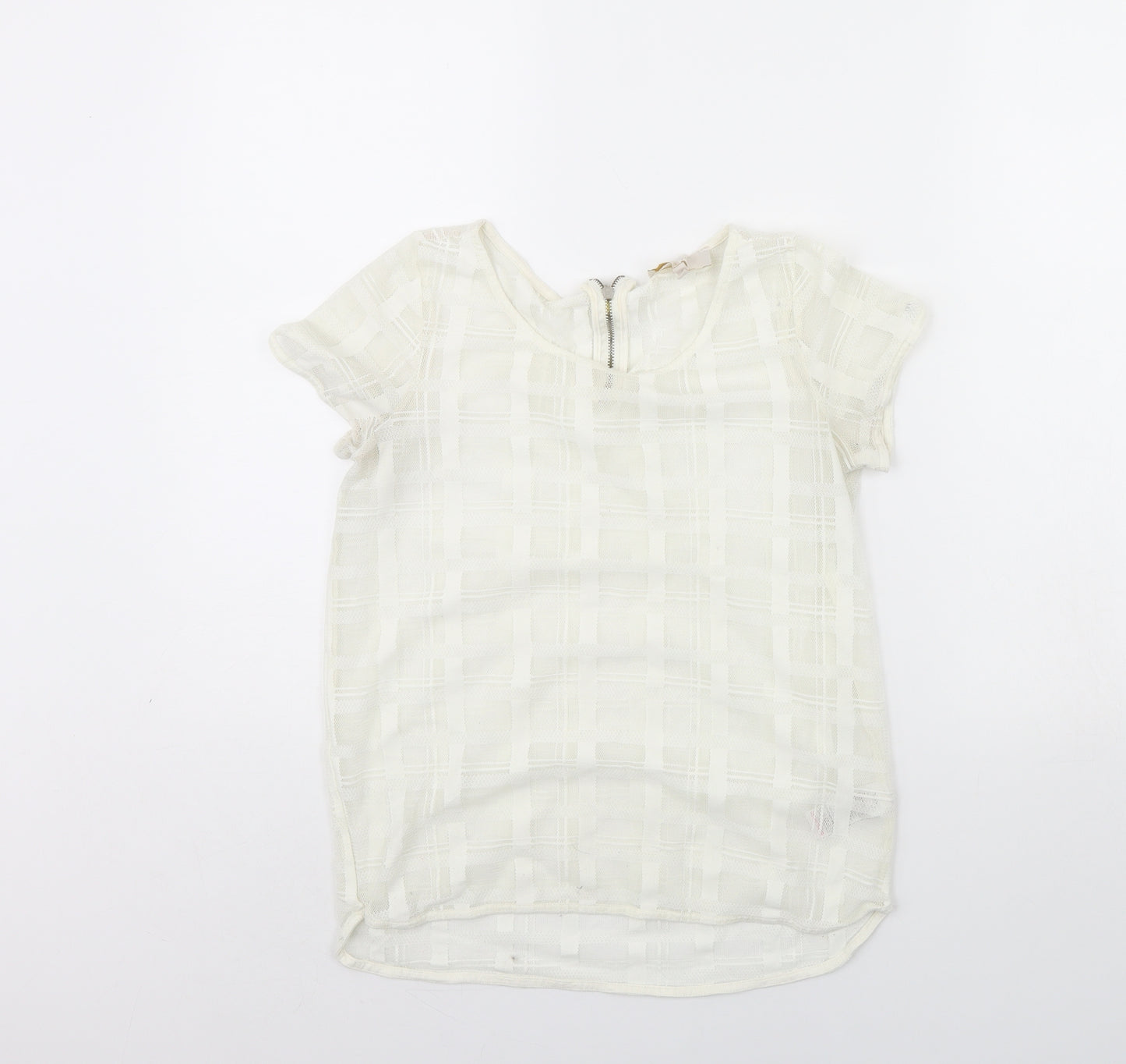 NEXT Womens Ivory   Cropped Blouse Size 6
