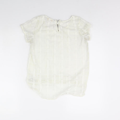 NEXT Womens Ivory   Cropped Blouse Size 6