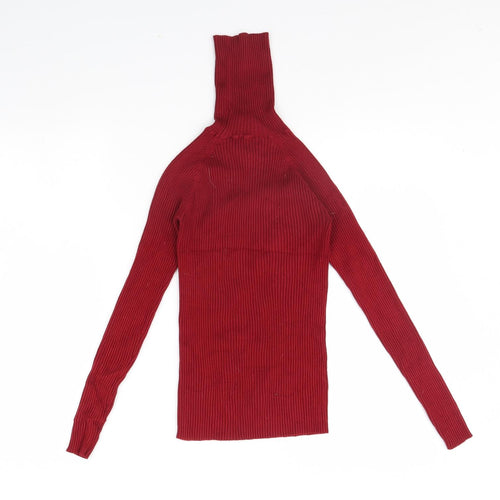 Zara Womens Red   Pullover Jumper Size S