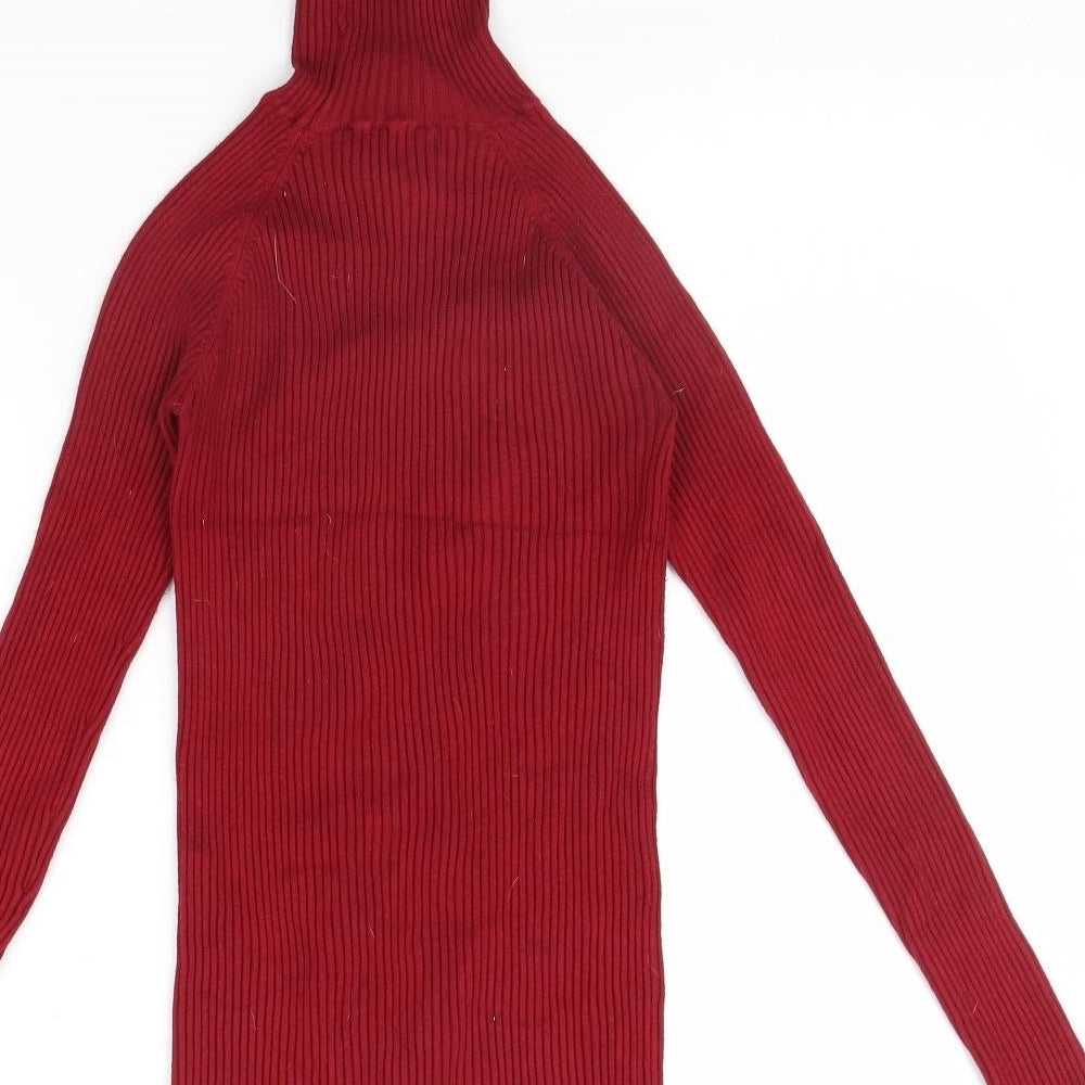 Zara Womens Red   Pullover Jumper Size S