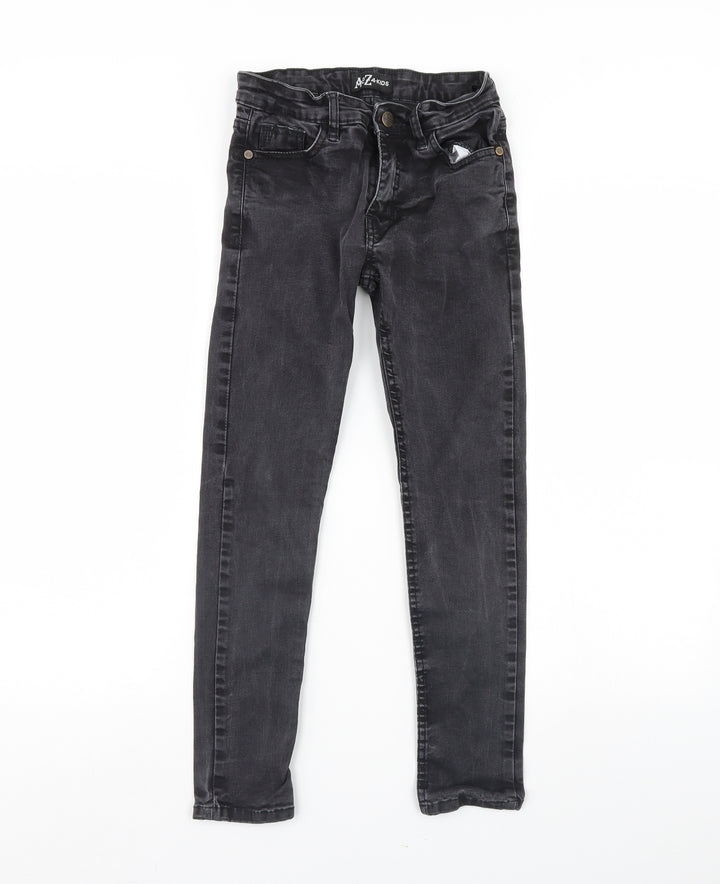 A2Z 4 Kids Girls Black  Denim Skinny Jeans Size 9 Years