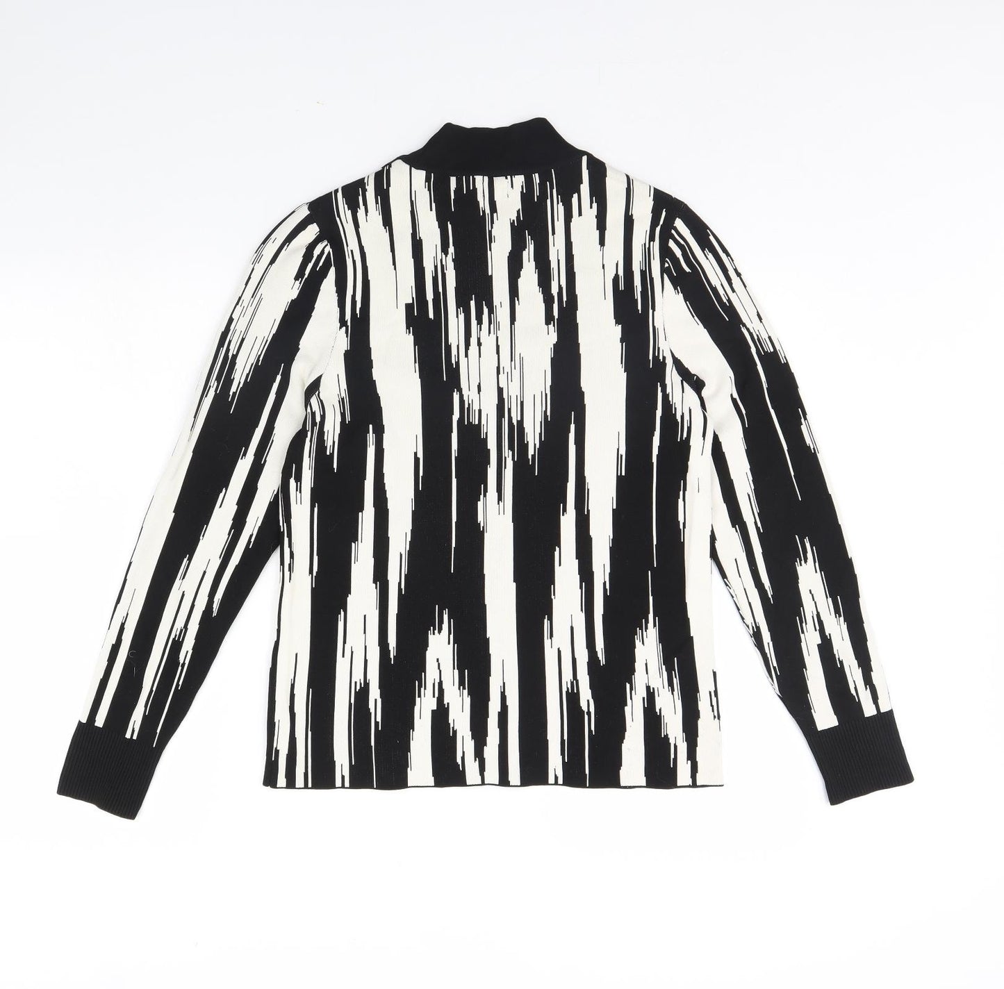 River Island Womens Black Geometric  Pullover Jumper Size 14