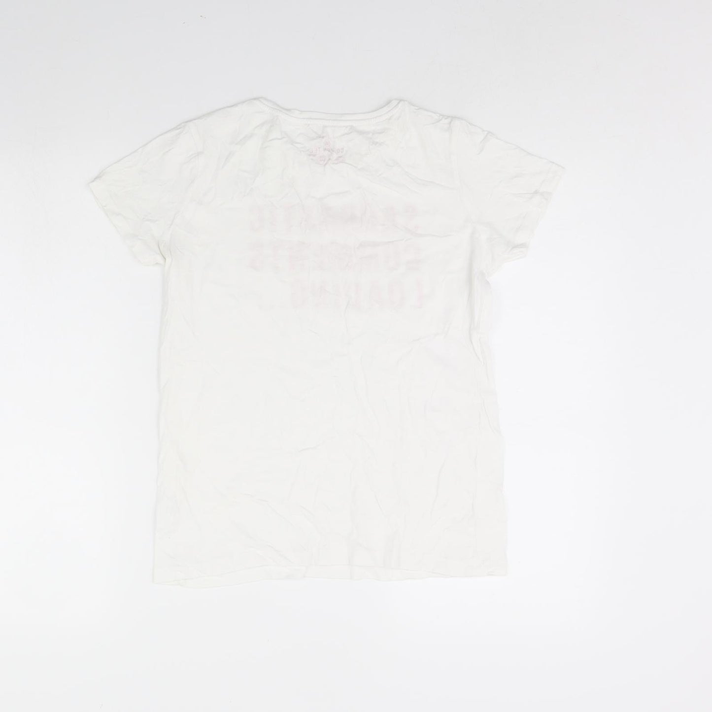 Primark Womens White   Basic T-Shirt Size 2XS  - sarcasm