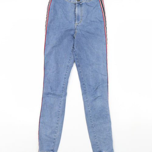Denim & Co. Womens Blue  Denim Skinny Jeans Size 4 L28 in