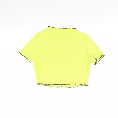 Shein  Womens Green   Cropped T-Shirt Size XS  - Flower