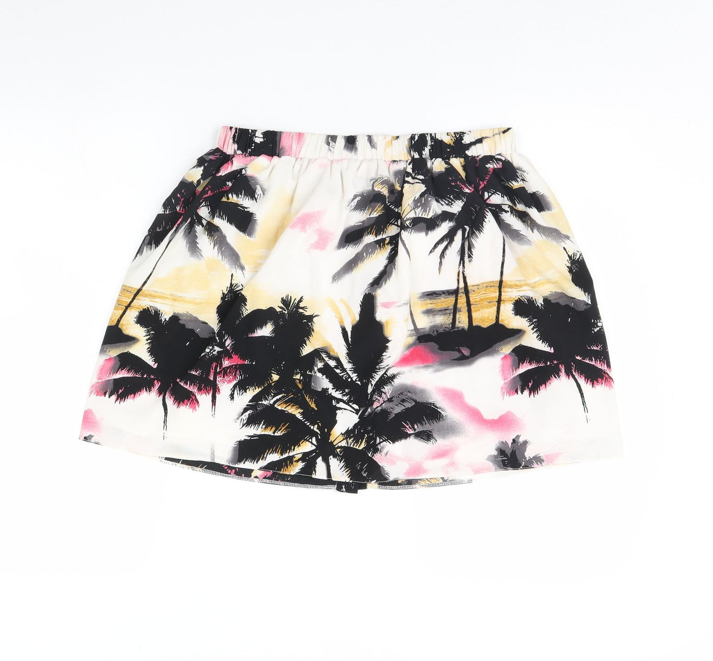 River Island Womens White Floral  Mini Skirt Size 12