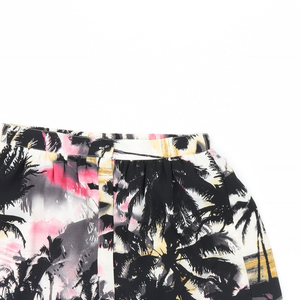 River Island Womens White Floral  Mini Skirt Size 12
