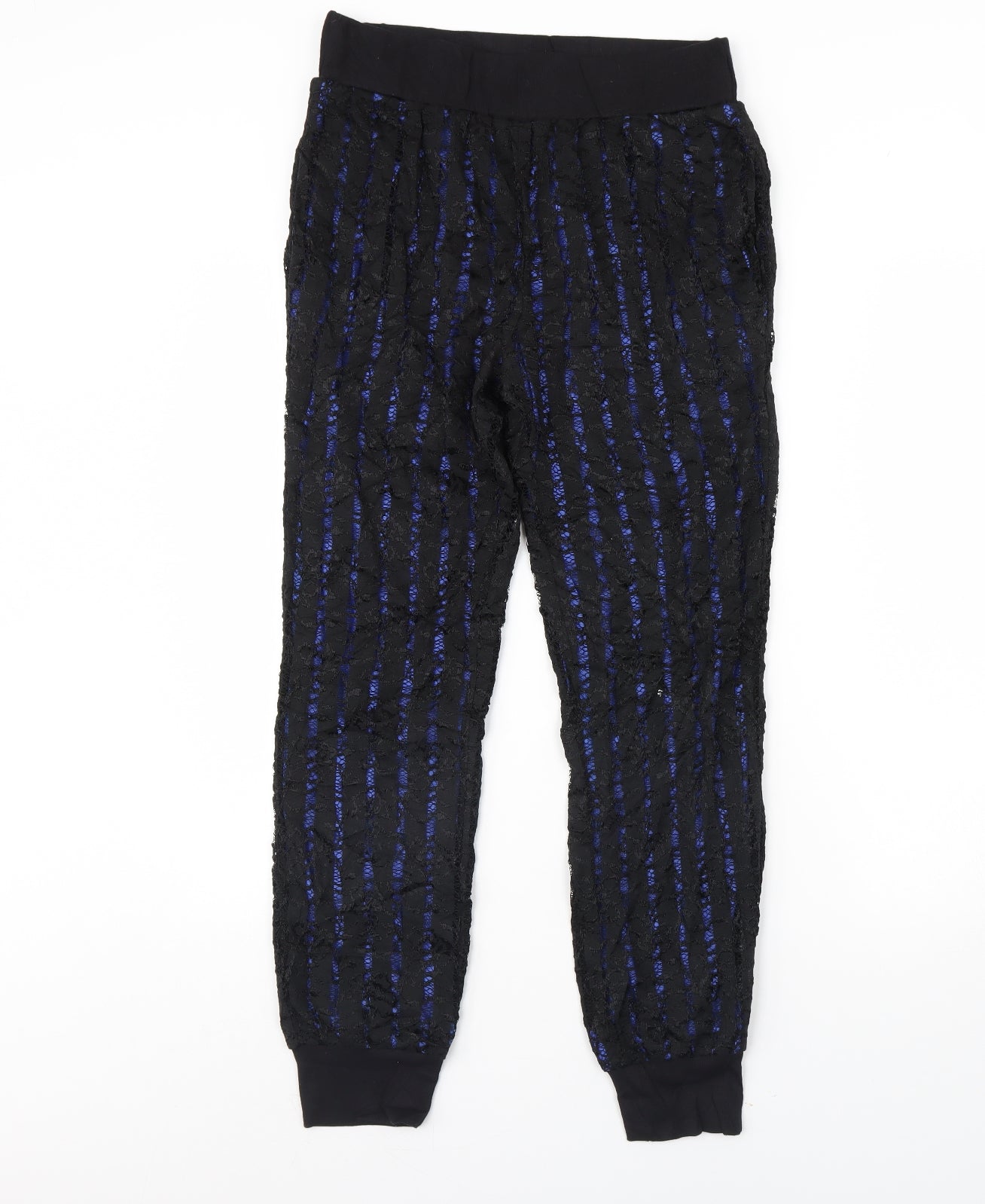 Lily White Womens Black   Trousers  Size M L30 in