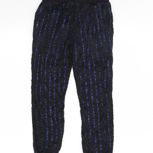 Lily White Womens Black   Trousers  Size M L30 in